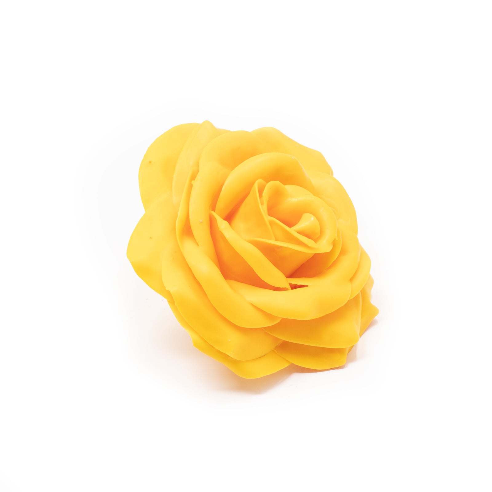 Lot de 10 roses en cire - Ocre