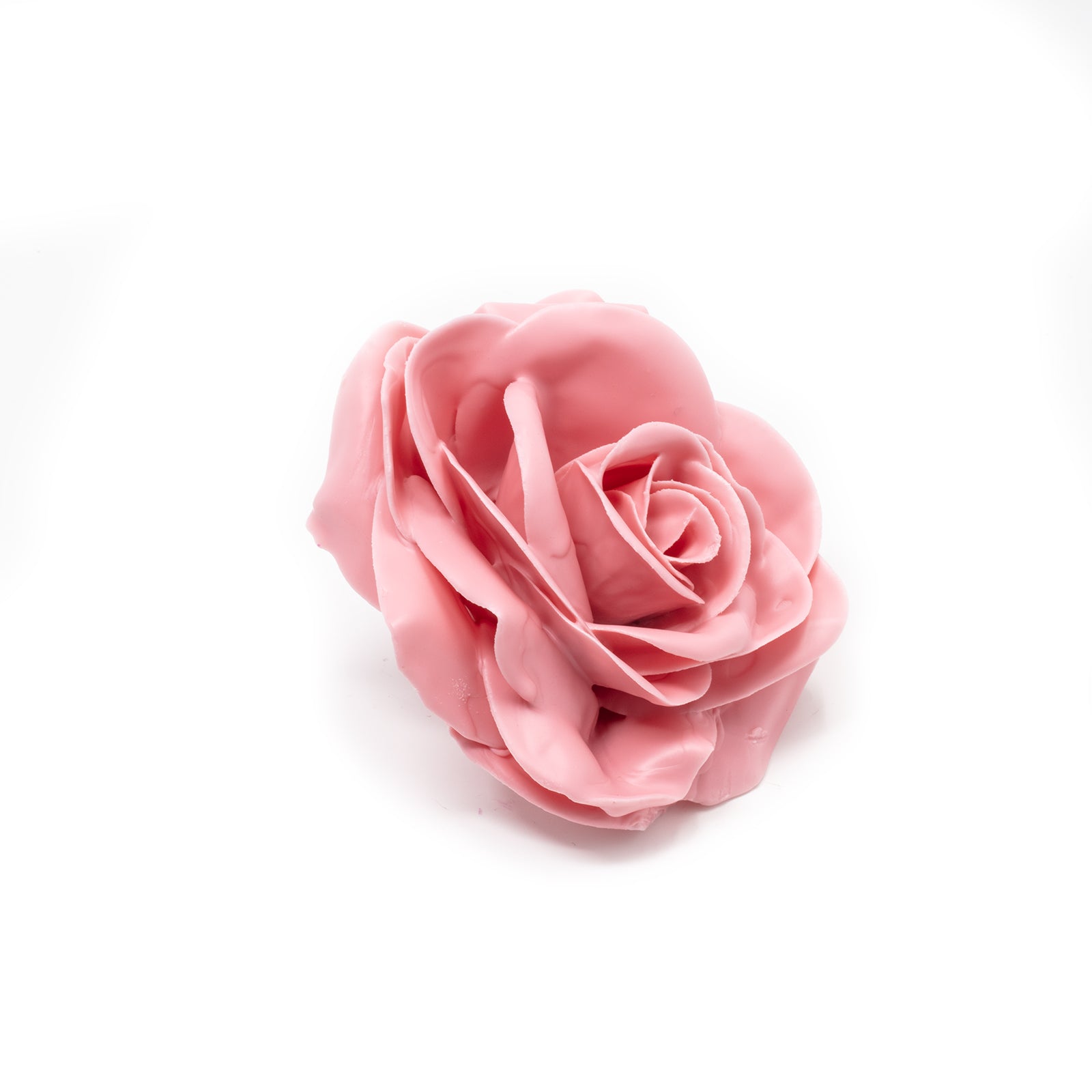 Lot de 10 roses en cire - Rose tendre