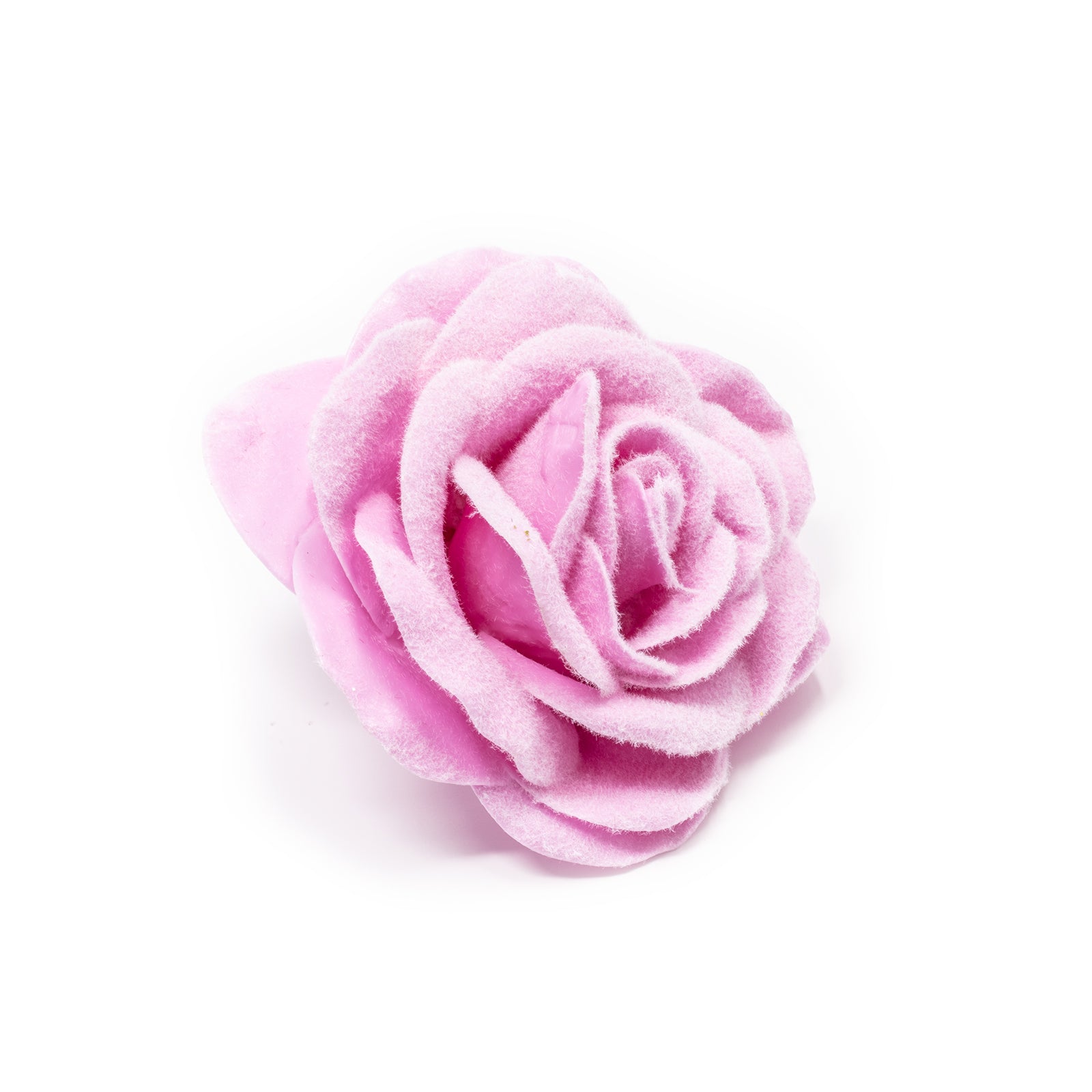 Lot de 10 roses en cire - Cristal rose