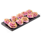 10er-Set Wachsrose - Pink Diamond Gold