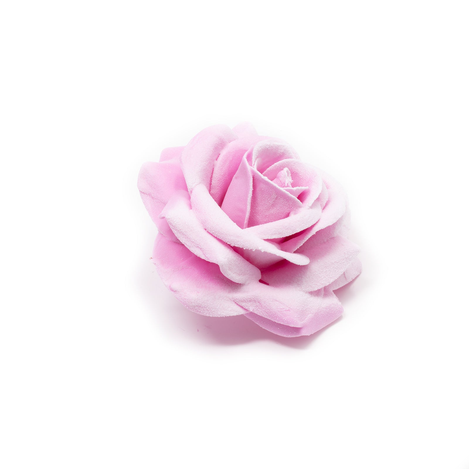 Lot de 10 roses en cire - Rose Neige