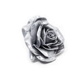 Lot de 10 roses en cire - Argent
