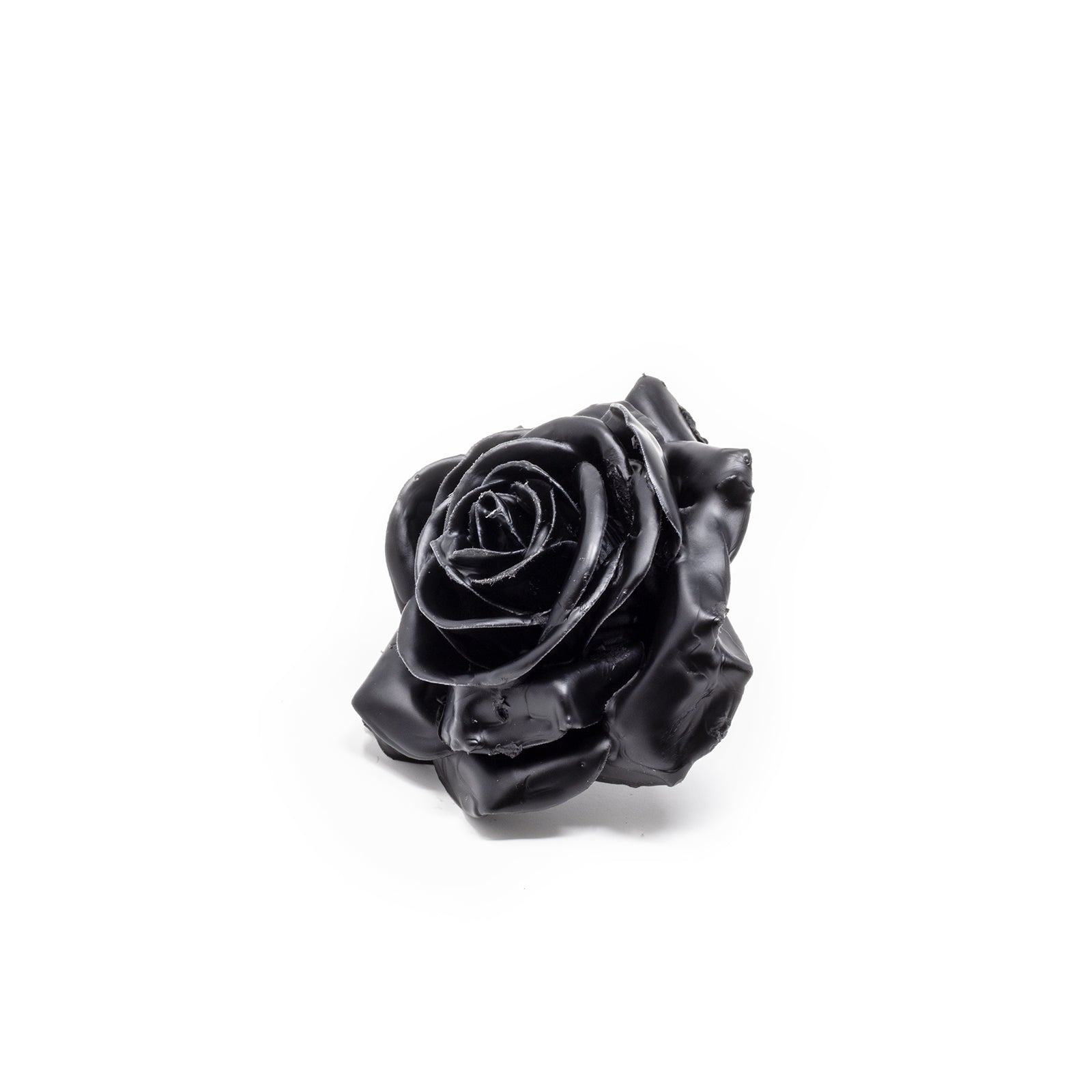 Lot de 12 roses en cire - Noires