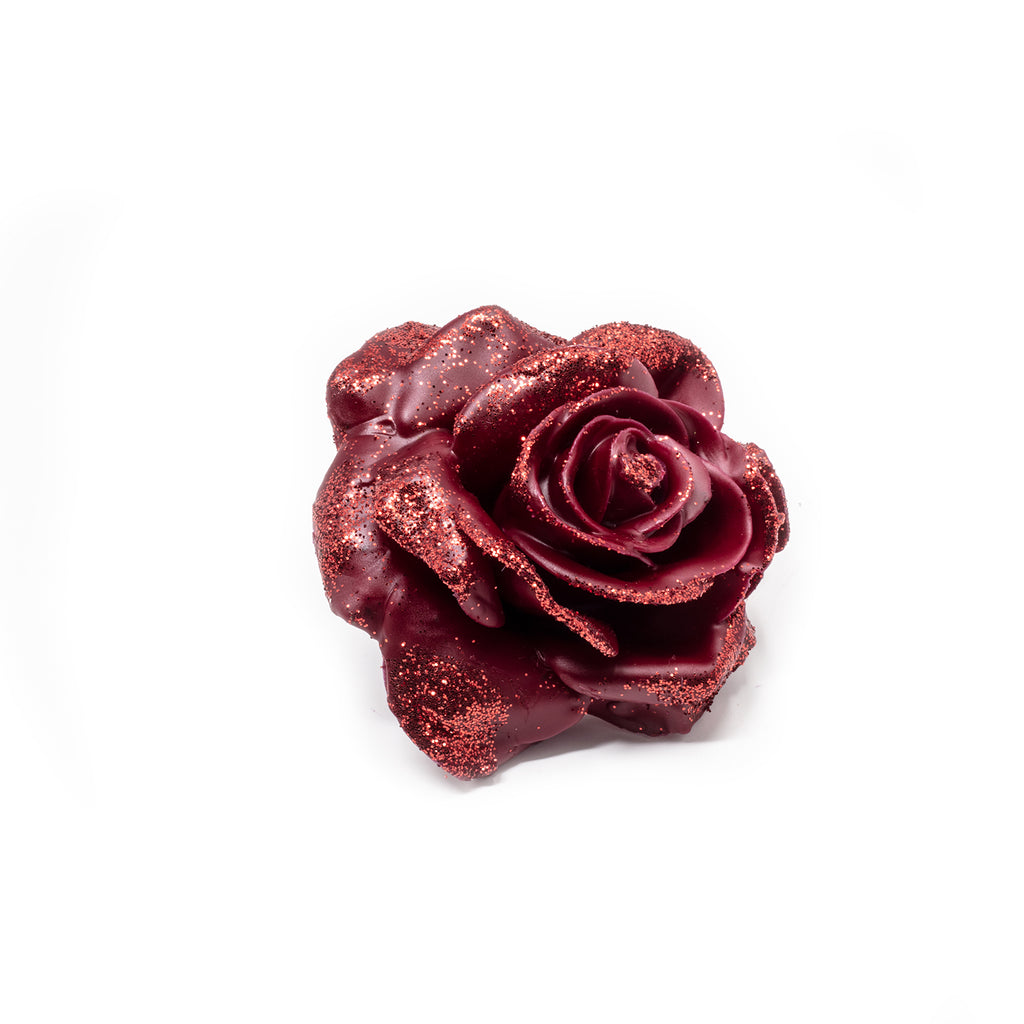 Set of 12 wax roses - Bord Diamond Red