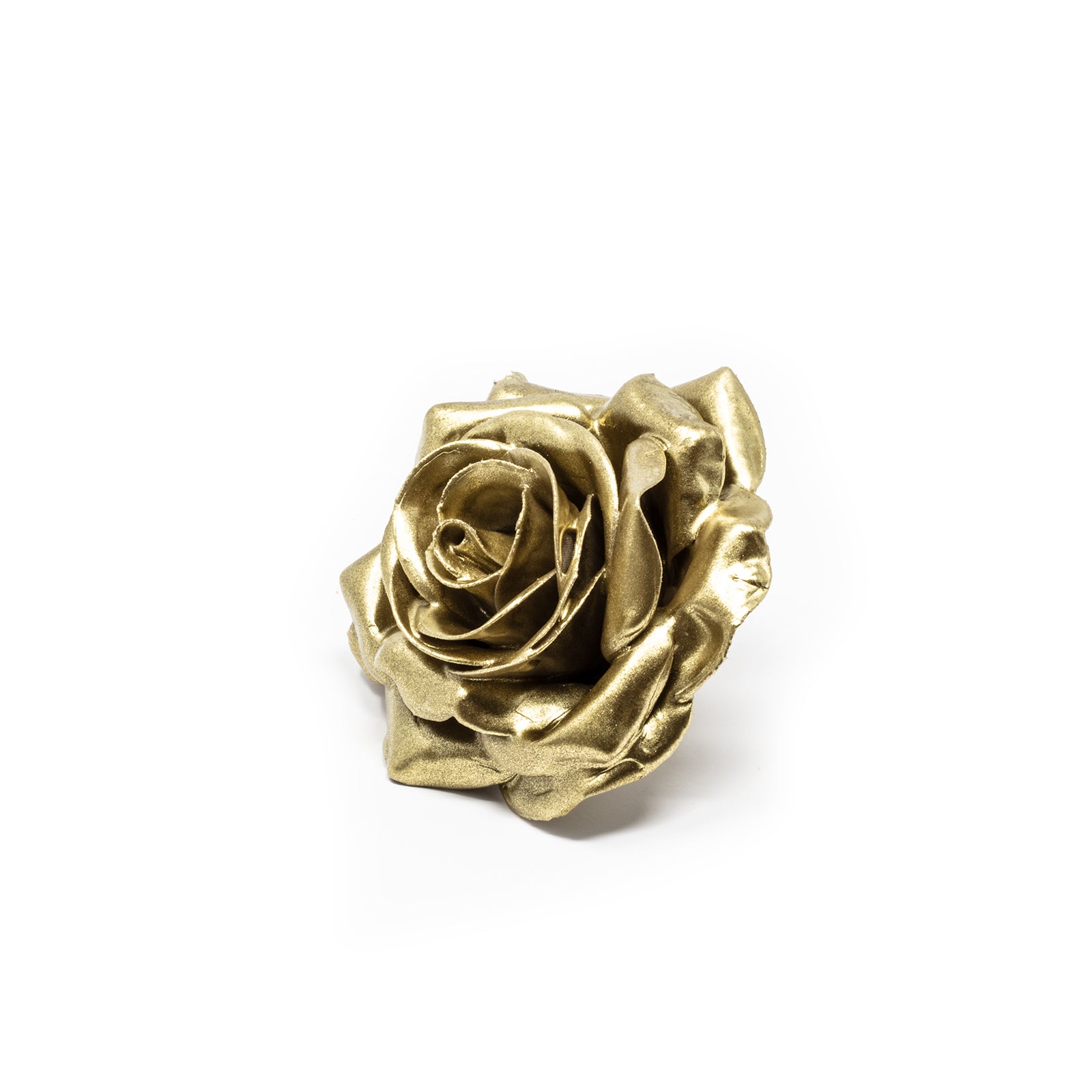 Set of 12 wax roses - Gold