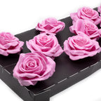 12er Set Wachsrose - Pink