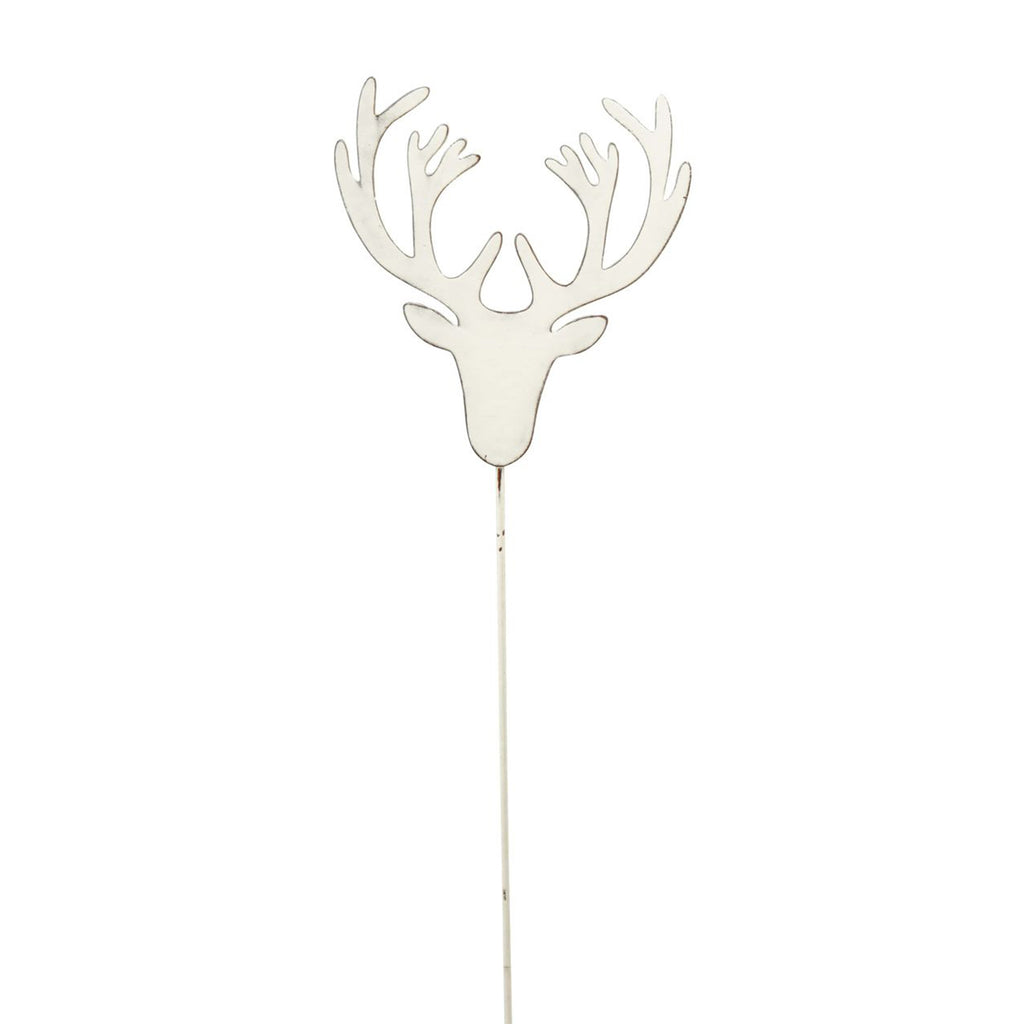 Engel auf Stab ClairBlanc - weiß - Metall - 11,5x2x56 cm - 1 Stück