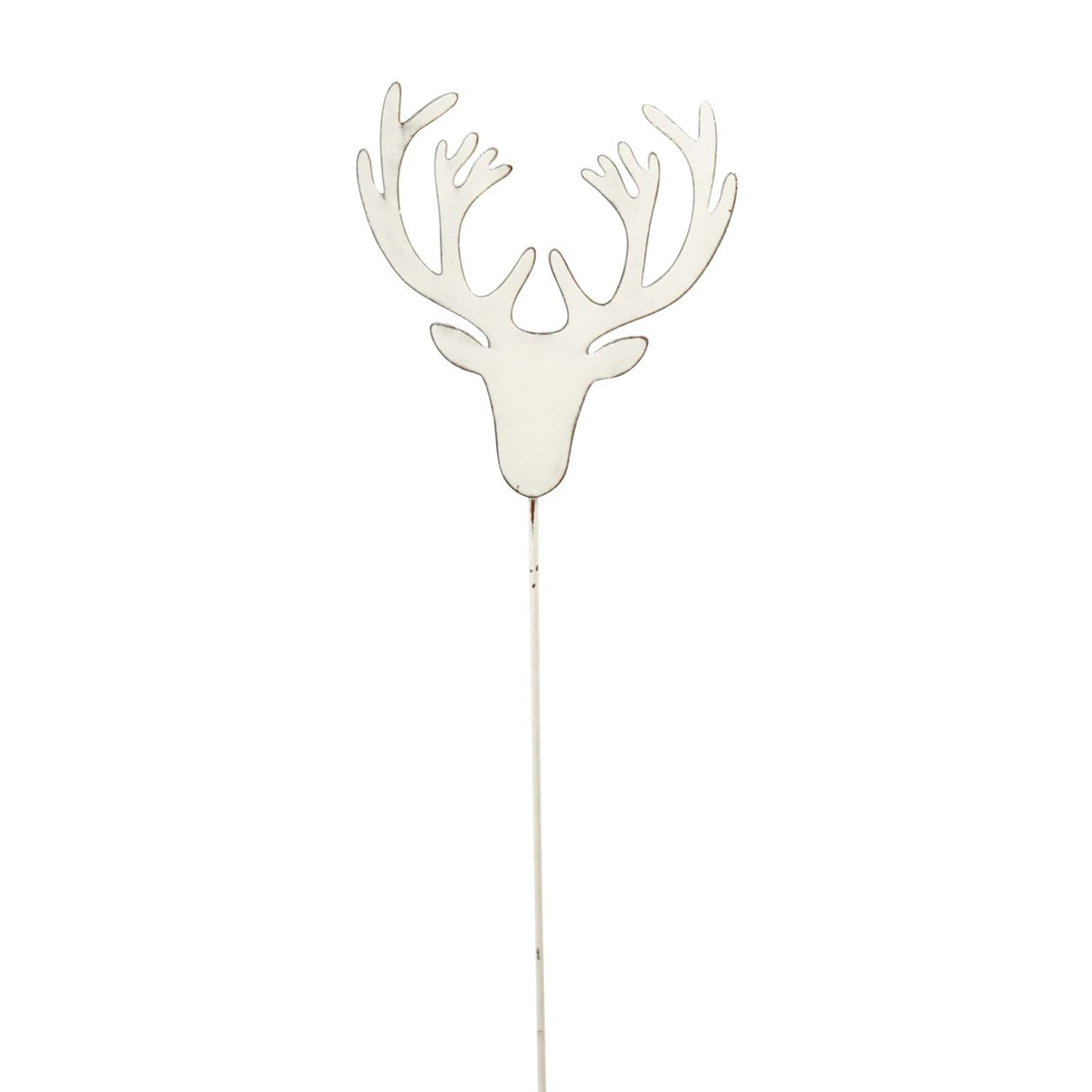 Engel auf Stab ClairBlanc - weiß - Metall - 11,5x2x56 cm - 1 Stück