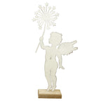 Engel ClairBlanc - weiß - Metall/Holz - 14,5x5x32 cm - 1 Stück