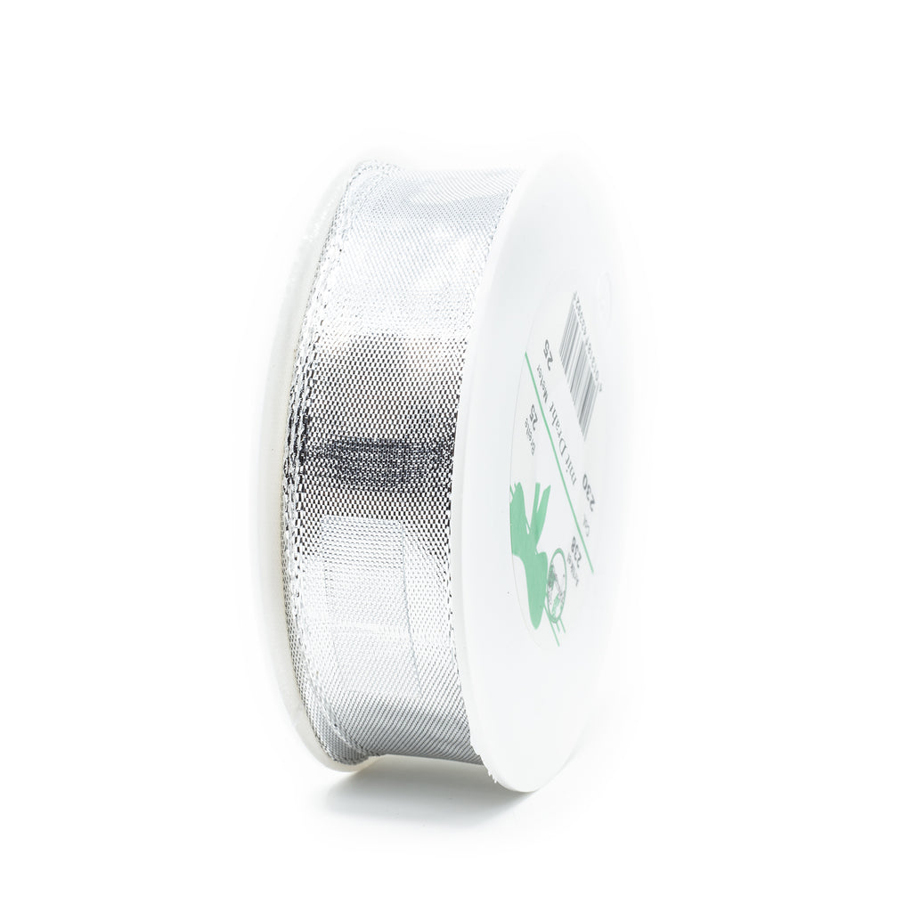 Band Pure - silber - Breite 25 mm - 25 m