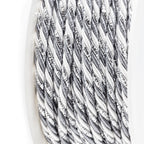 Band Triple - weiß-silber - Breite 4 mm - 25 m