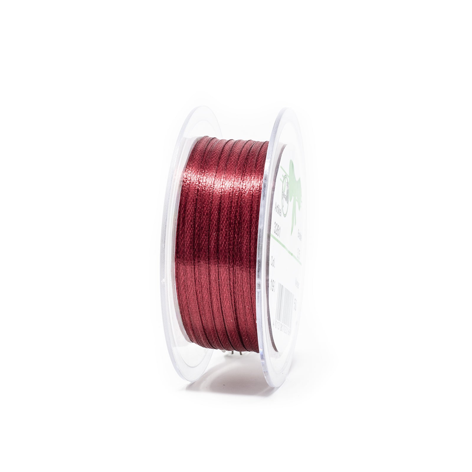 Satinband - bordeaux -Breite 3 mm - 50 m