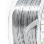 Satinband - grau - 7 mm - 50 m