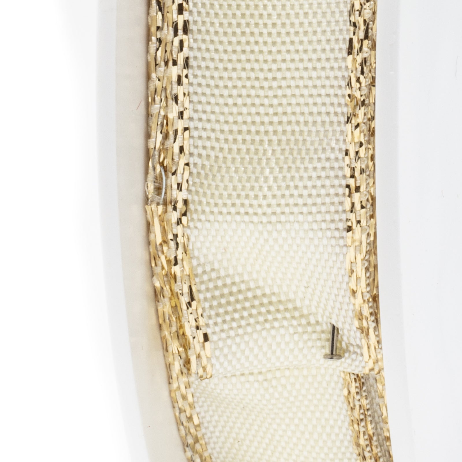 Band Simplicity - ecru-gold - 15 mm - 25 m