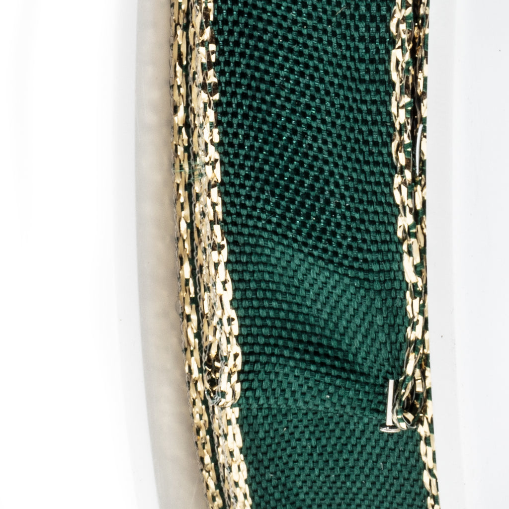 Band Simplicity - tanne-gold. - 15 mm - 25 m