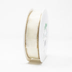 Band Simplicity - ecru-gold - 25 mm - 25 m