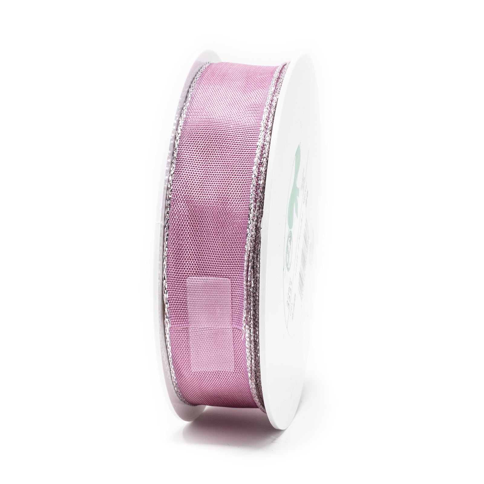 Simplicity ribbon - old rose-silver - 25 mm x 25 m – Flowerbox