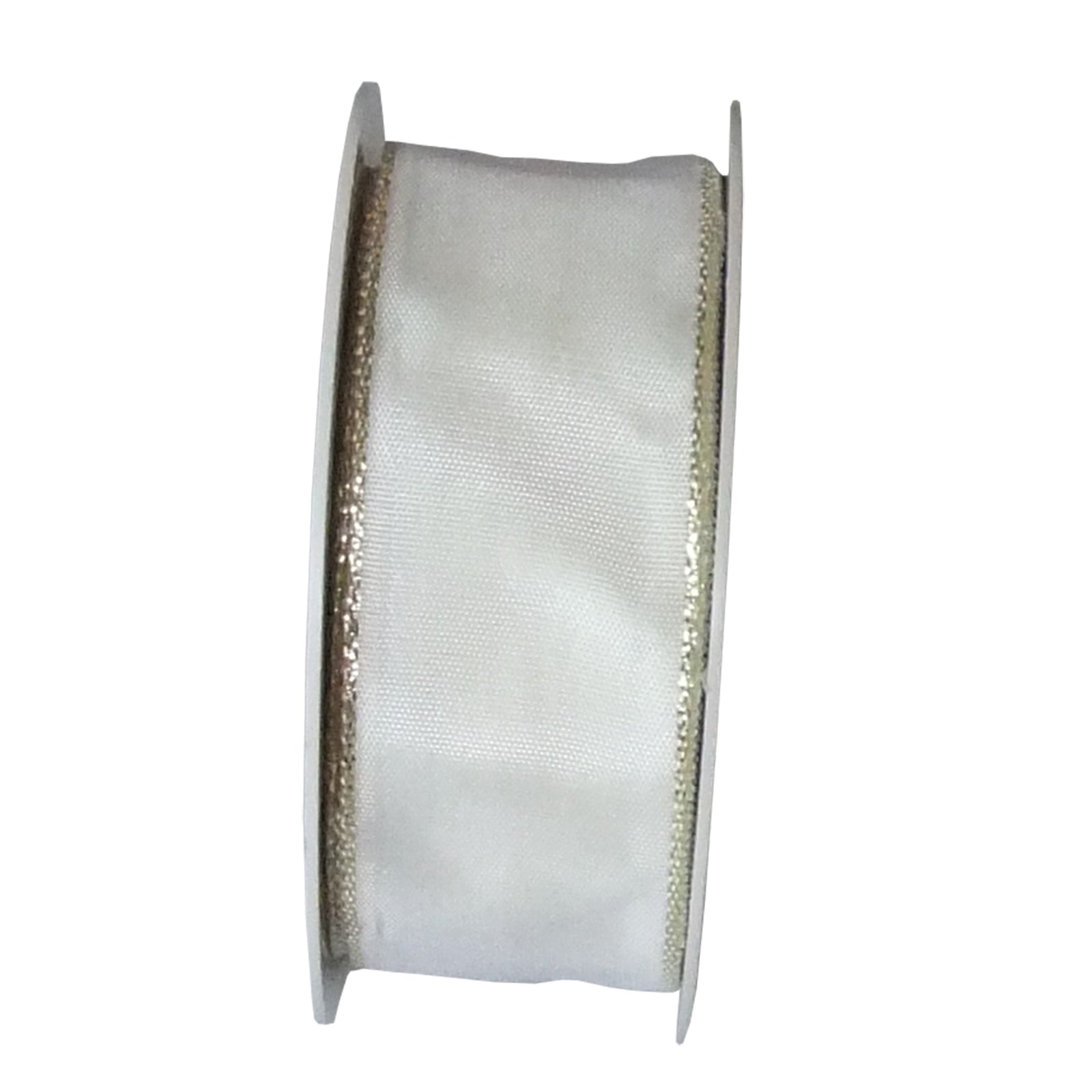 Band Simplicity - ecru-gold - 40 mm - 25 m