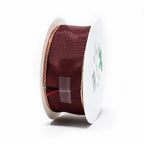 Band Simplicity - dunkelrot-gold - 40 mm - 25 m