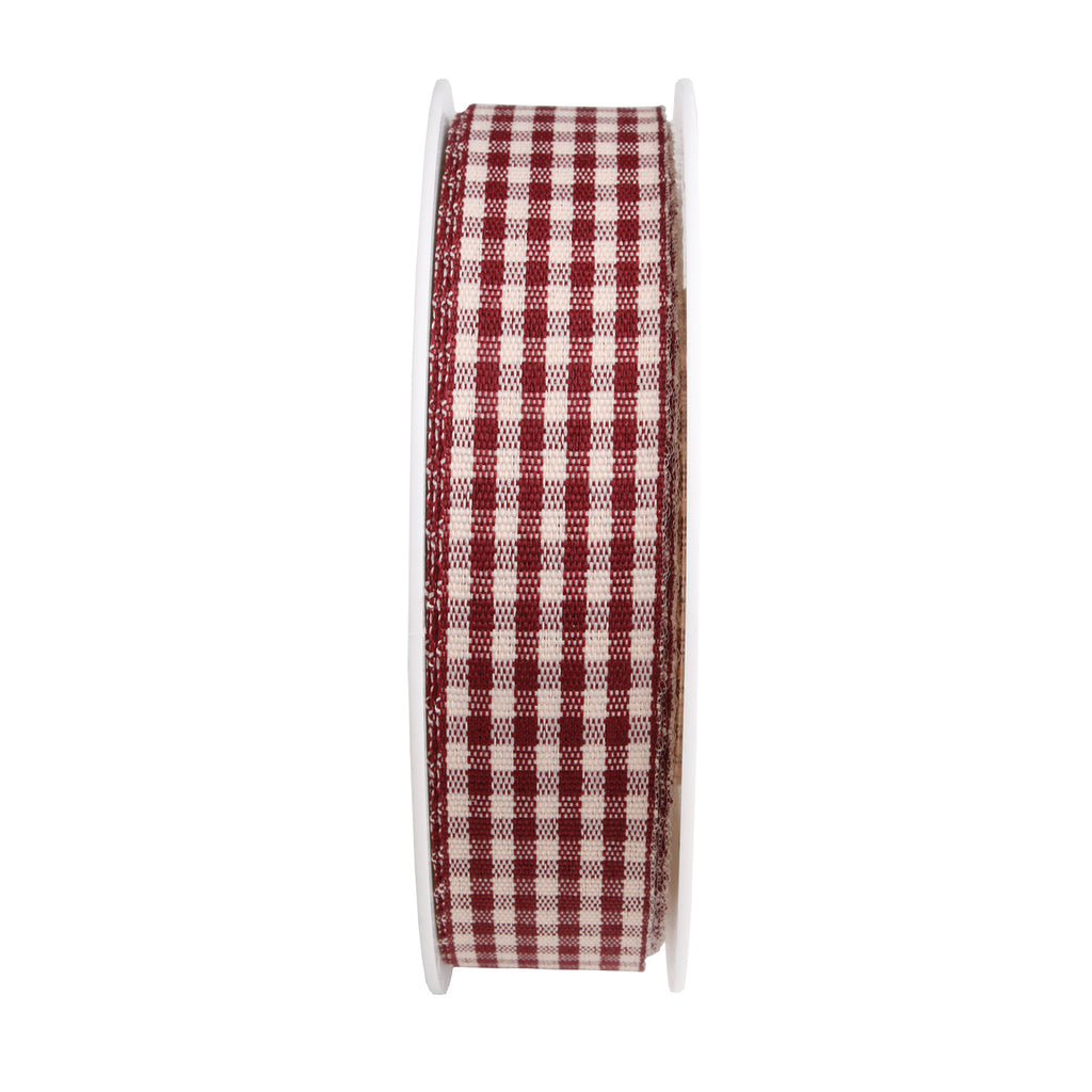 Ribbon Farm - rouge foncé - 25 mm - 25 m