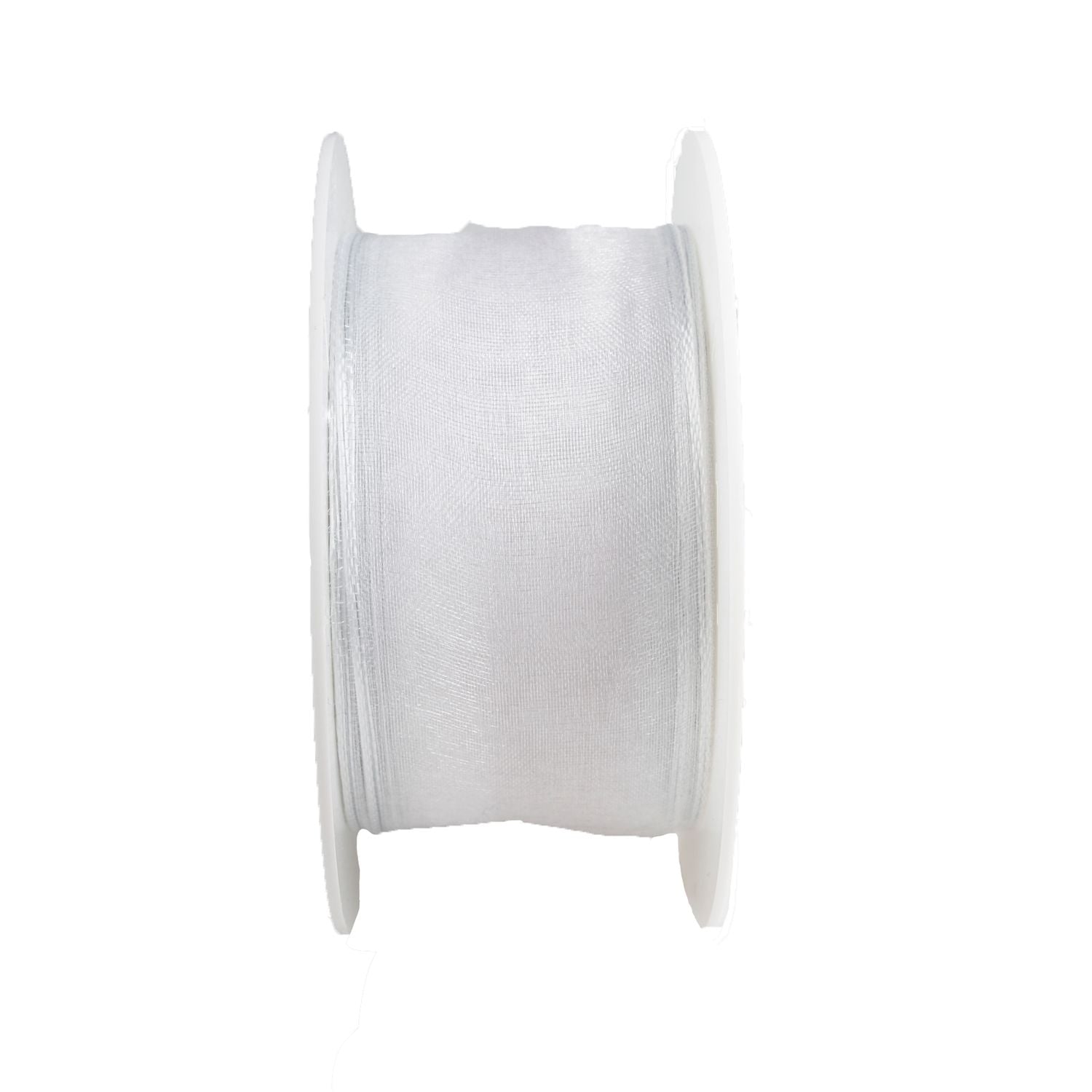 Chiffon weiß - mit Draht - 40 mm - 20 m