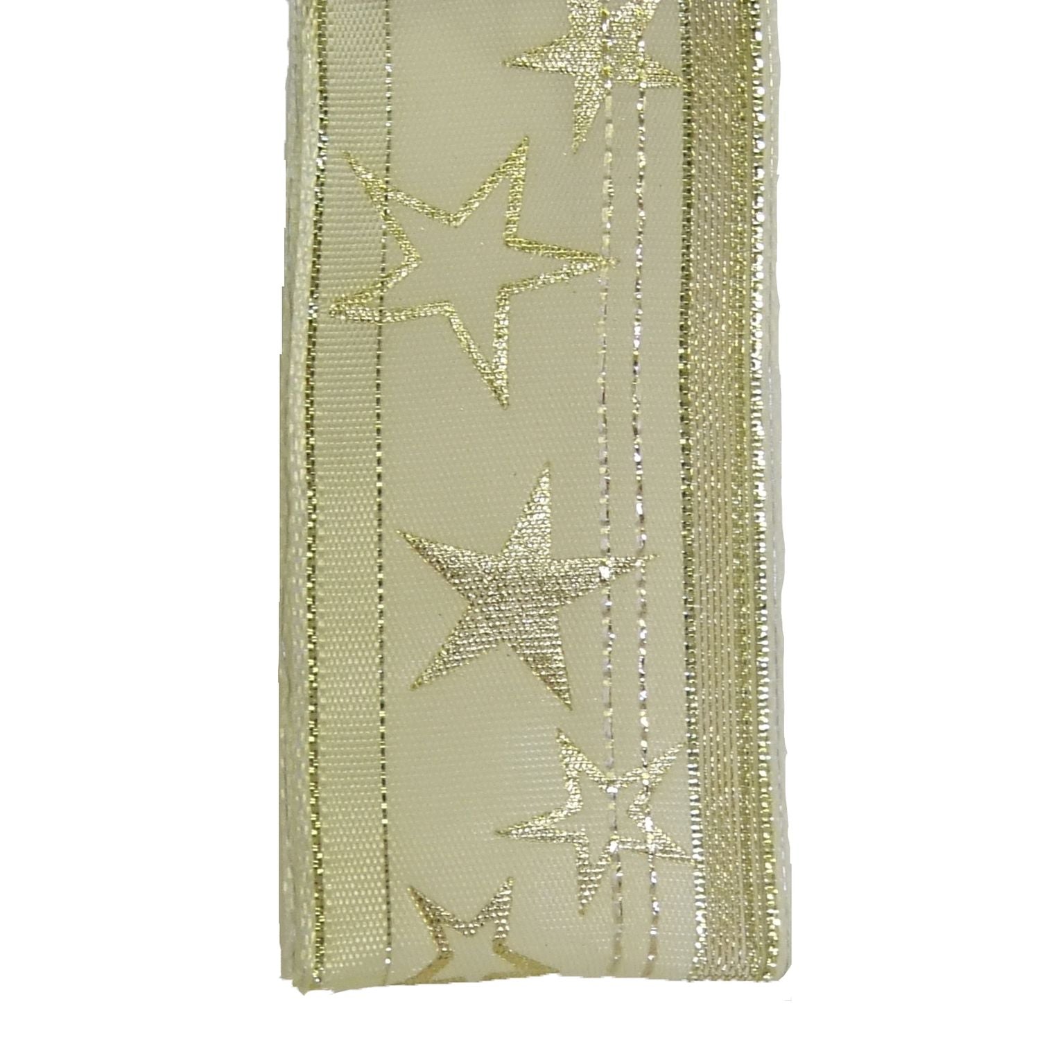 Band Stars - creme - 40 mm - 20 m