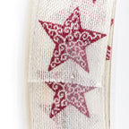 Band Pattern Star - rot - 25 mm - 20 m