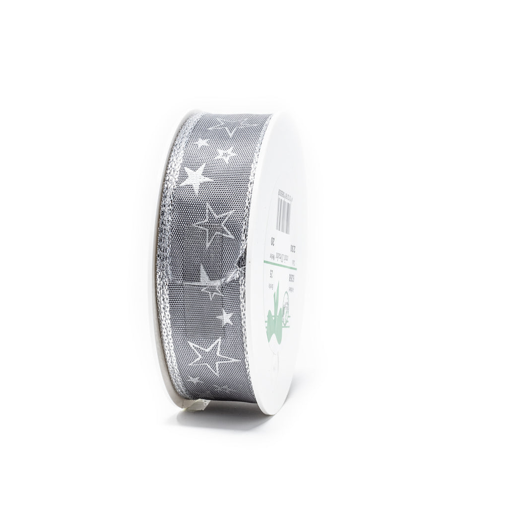 Ruban Andromeda - gris - 25 mm - 20 m