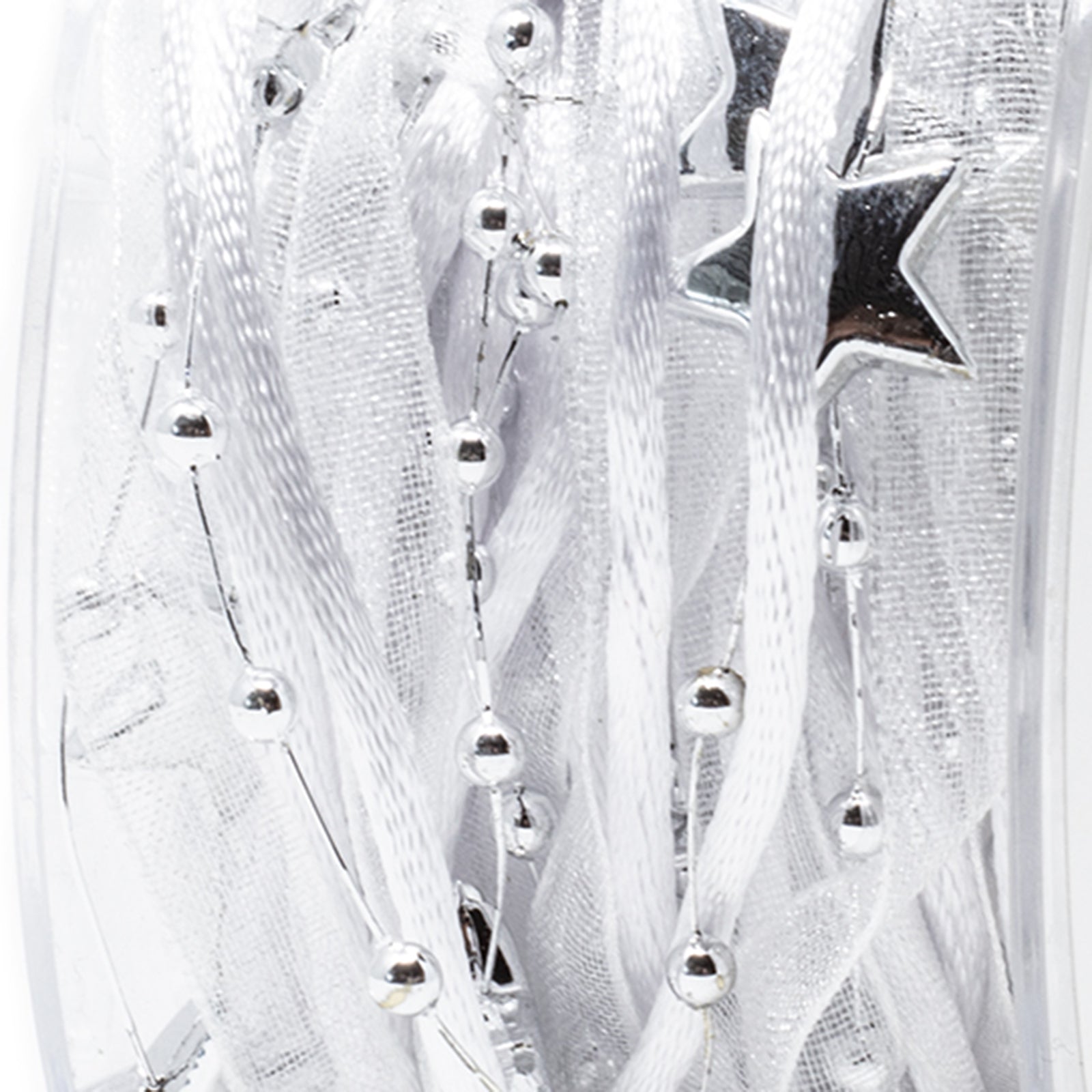 Band Sternenglanz - silber - 1 m