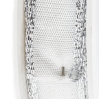 Band Simplicity - weiß-silber - 15 mm - 25 m