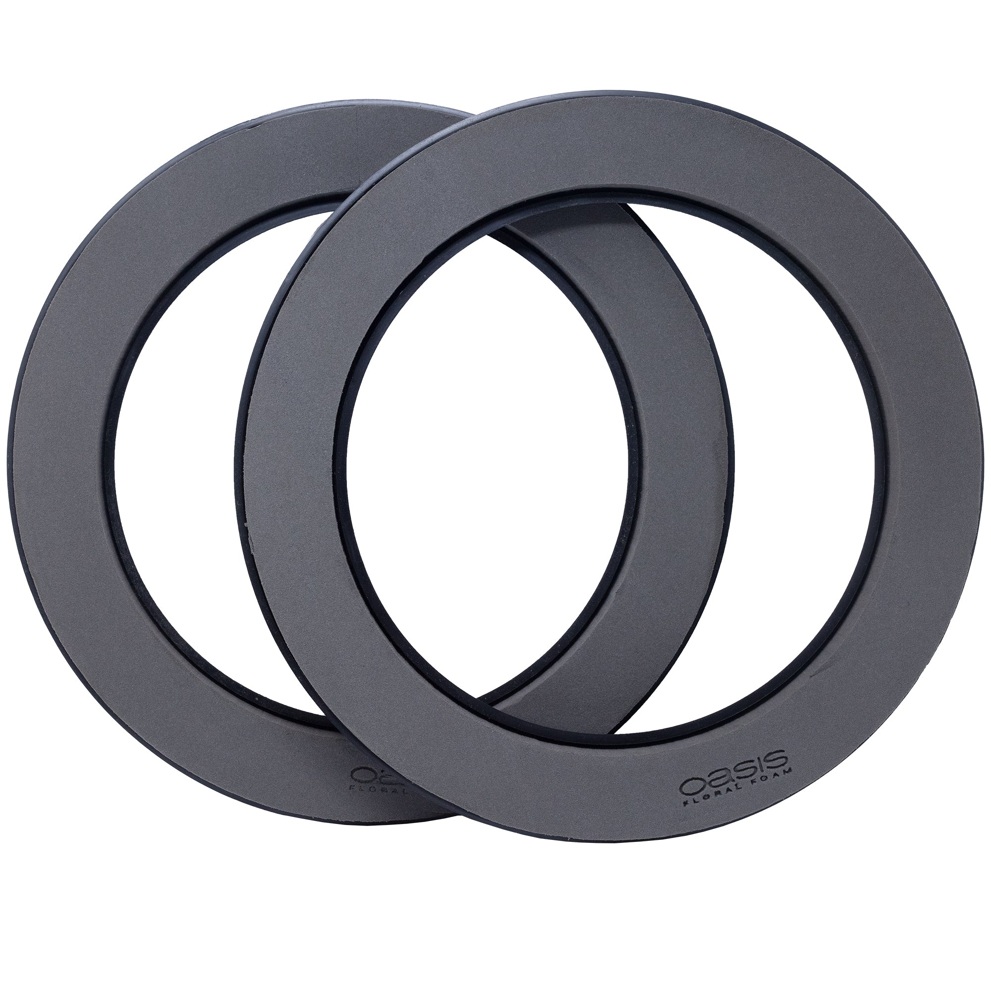 Black Naylor Base Ring, 5 x 40 cm Durchmesser, innen: 30 cm Durchmesser, Doppelpack