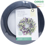 Black Naylor Base Ring, 5 x 40 cm Durchmesser, innen: 30 cm Durchmesser, Doppelpack