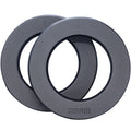 Black Naylor Base Ring, 5 x 30 cm Durchmesser, Innen: 18 cm Durchmesser, Doppelpack