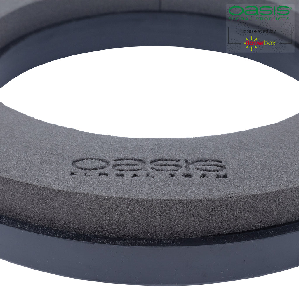 Black Naylor Base Ring, 5 x 30 cm Durchmesser, Innen: 18 cm Durchmesser, Doppelpack