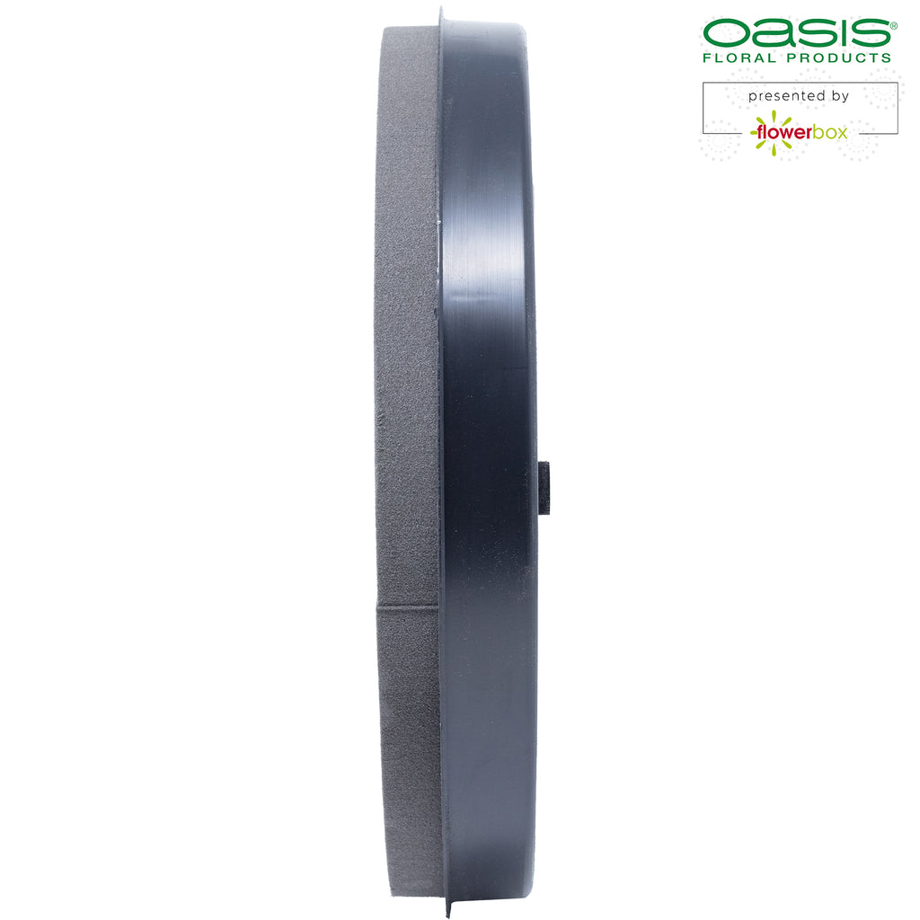 Black Naylor Base Ring, 5 x 30 cm Durchmesser, Innen: 18 cm Durchmesser, Doppelpack