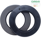Black Naylor Base Ring, 5 x 30 cm Durchmesser, Innen: 18 cm Durchmesser, Doppelpack