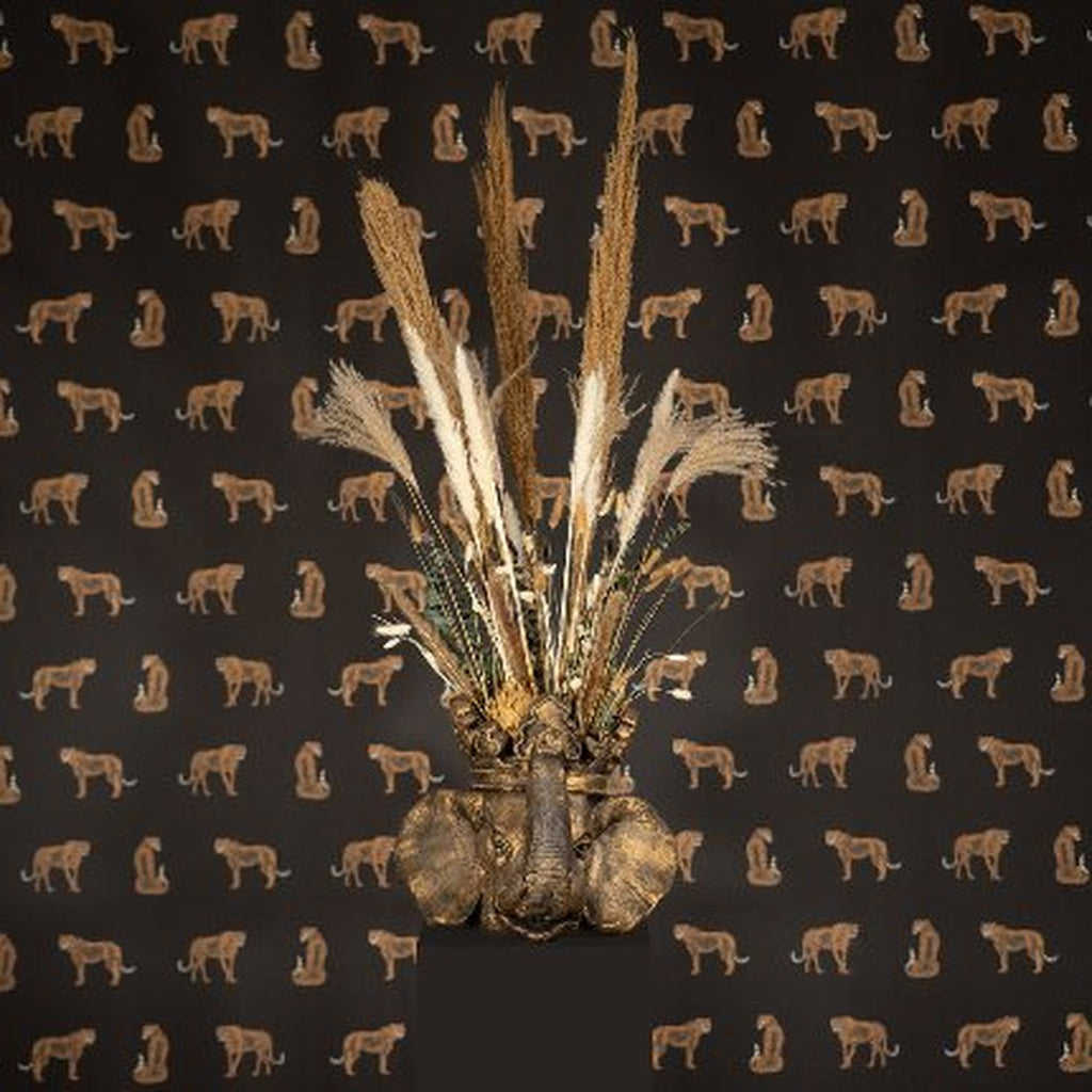 Elefanten Pflanzkopf Jumbo - gold - Magnesia - 45x44,5x37,5 cm