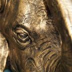 Elefanten Pflanzkopf Jumbo - gold - Magnesia - 45x44,5x37,5 cm