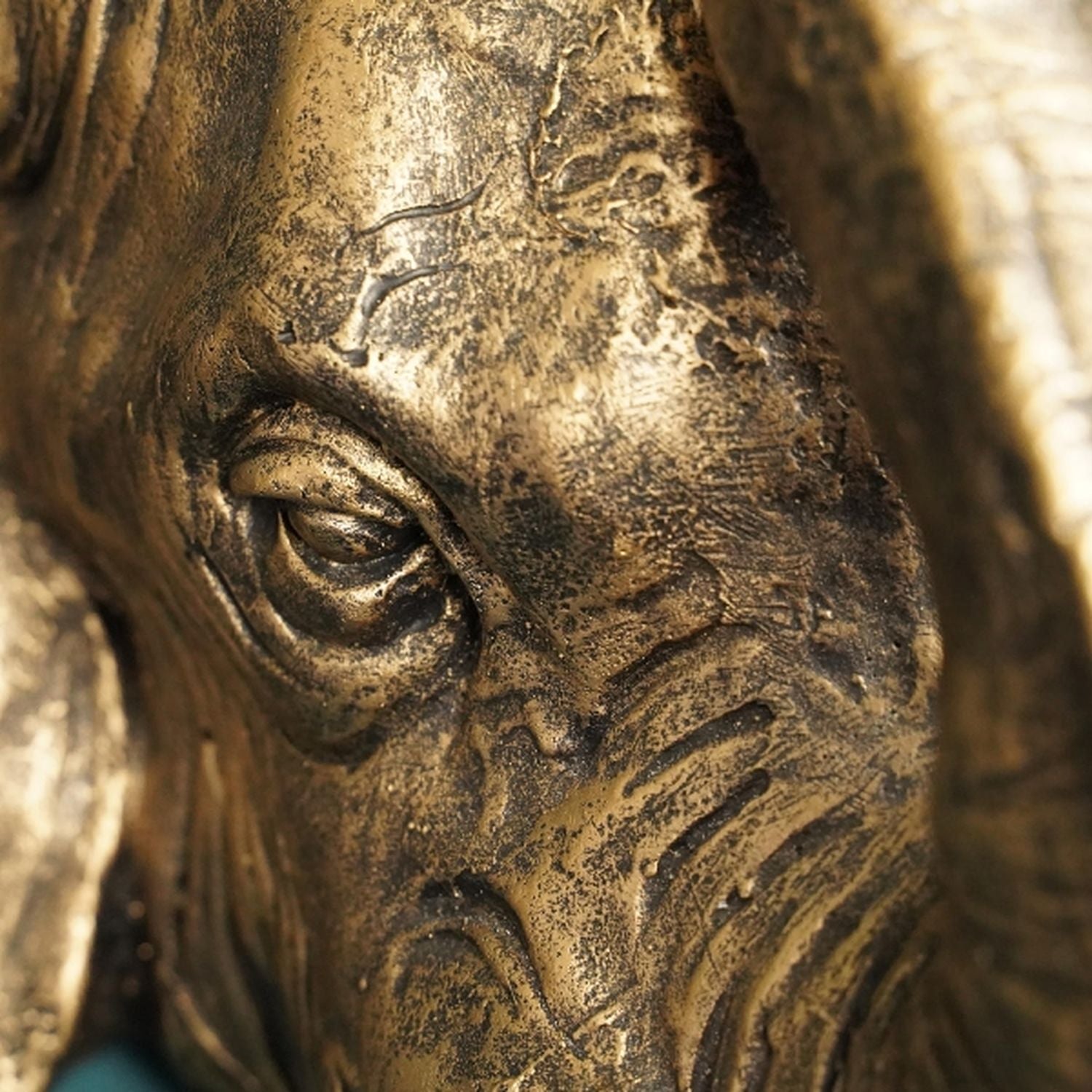 Elefanten Pflanzkopf Jumbo - gold - Magnesia - 45x44,5x37,5 cm