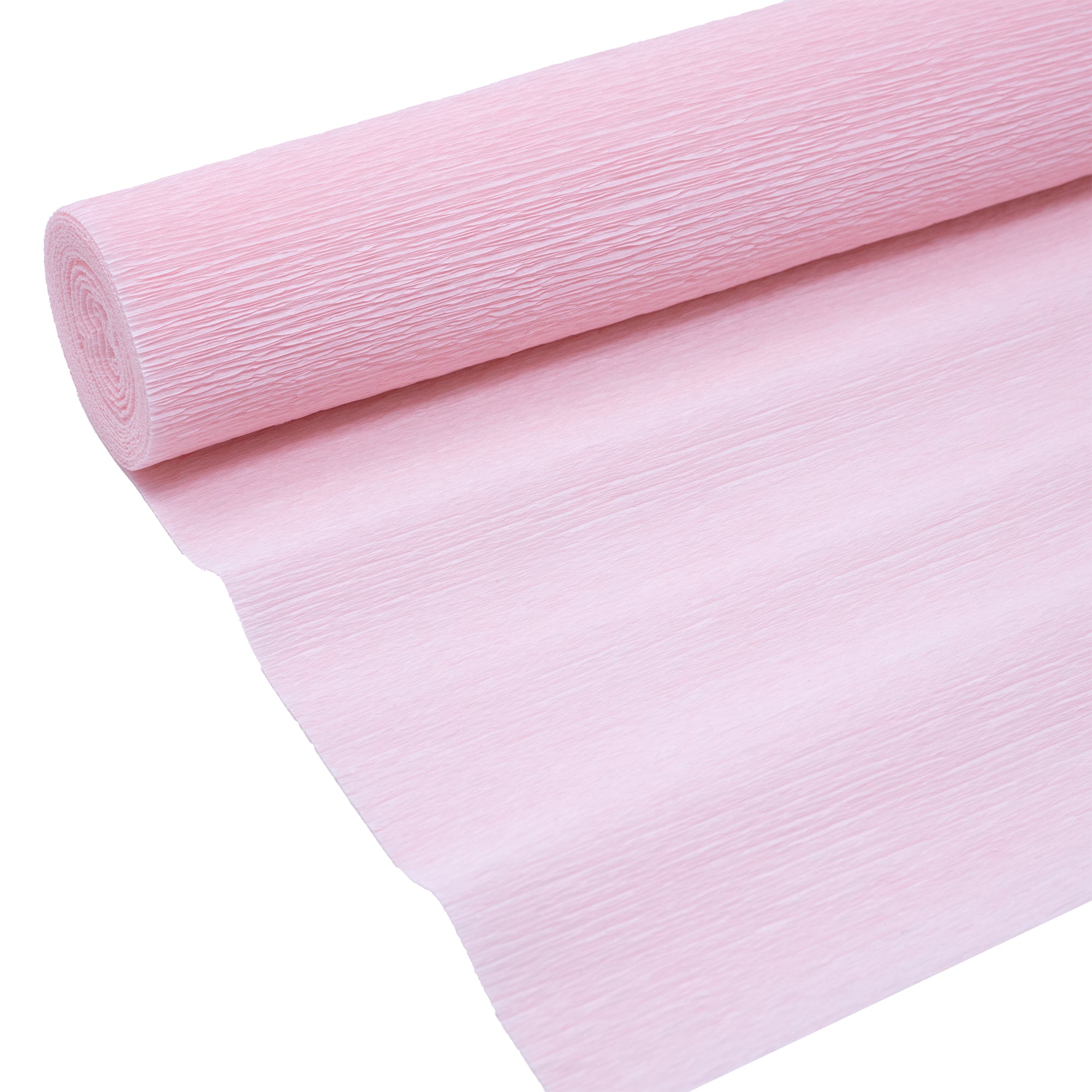 Papier crépon de qualité supérieure pour jardiniers et fleuristes - 50 x 250 cm - teinté rose - imperméable et résistant à la lumière