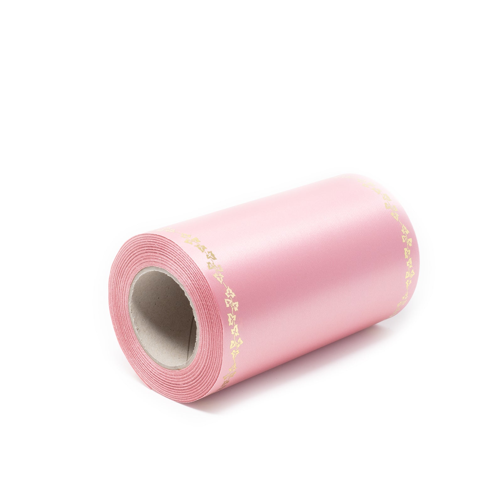 Supersatin - wildrose - Efeu gold - Breite 125 mm - Länge 25 m