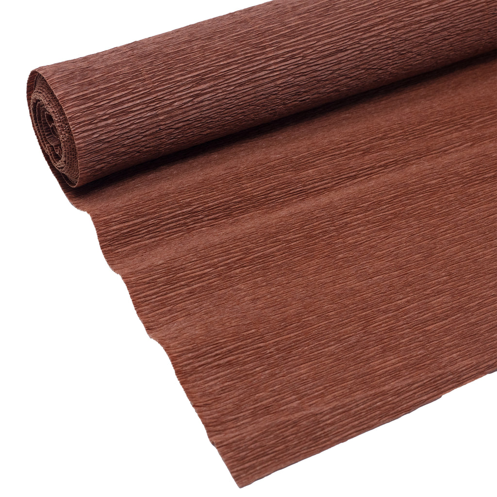 Premium gardener's crepe paper - florist's crepe paper - 50x250 cm - brown - waterproof, lightfast