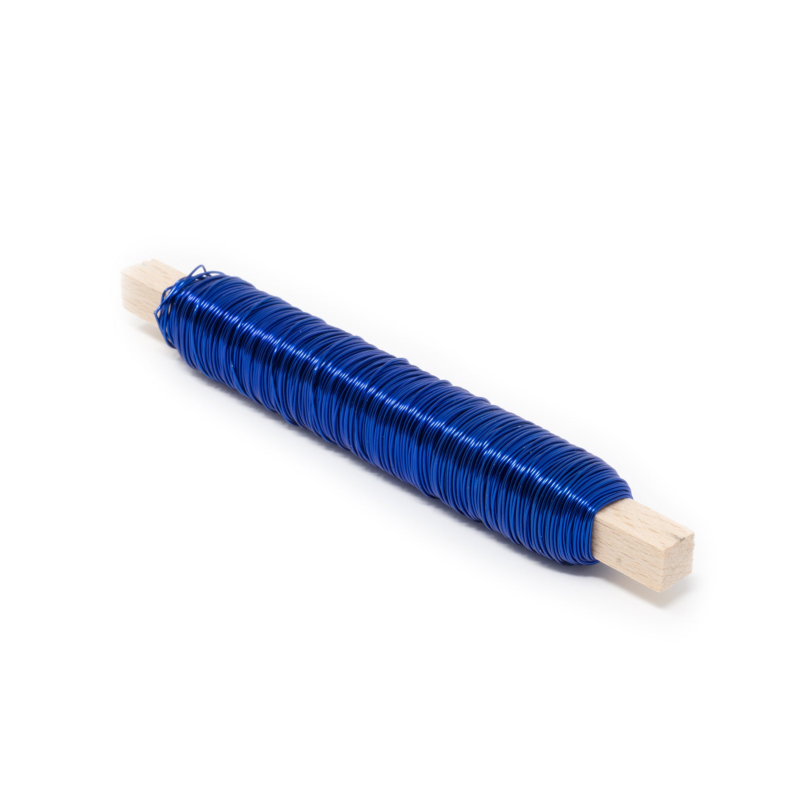 Decolackdraht Holzstab - blau - 02 - 0,5 mm 50 m - 100g