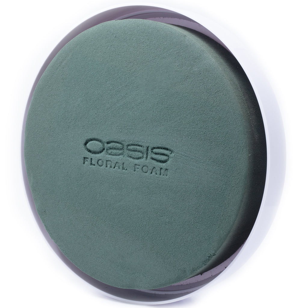 OASIS® Venezia Schale - 5 x 30 cm Ø - Weiß