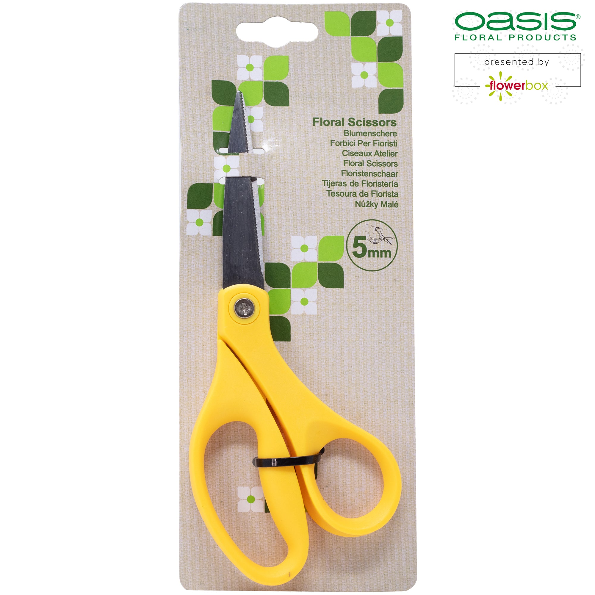 OASIS® stainless steel flower scissors - 1 pc - 5 mm