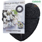 OASIS® BLACK BIOLIT® Herzen - 17 x 17 x 4 cm -2 Stück