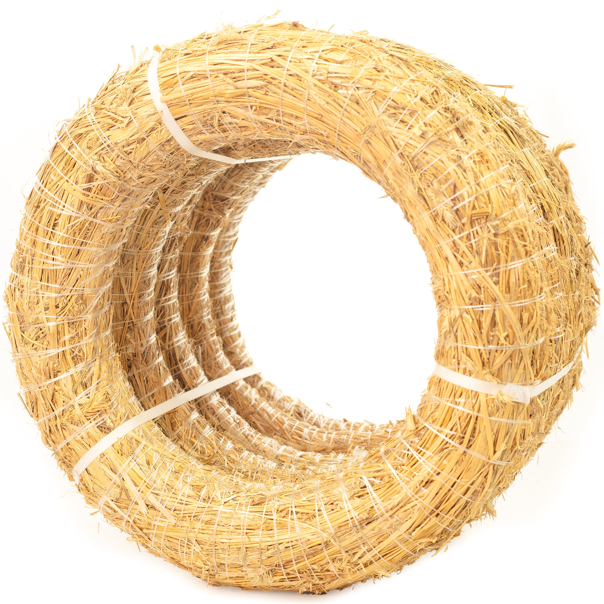 5er Set Strohrömer, Durchmesser 45 cm, Stärke 8 cm