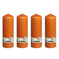 Set of 4 pillar candles - Height 20 cm - Diameter 6.8 cm - Mango