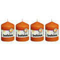 Set of 4 pillar candles - Height 8 cm - Diameter 5.8 cm - Mango