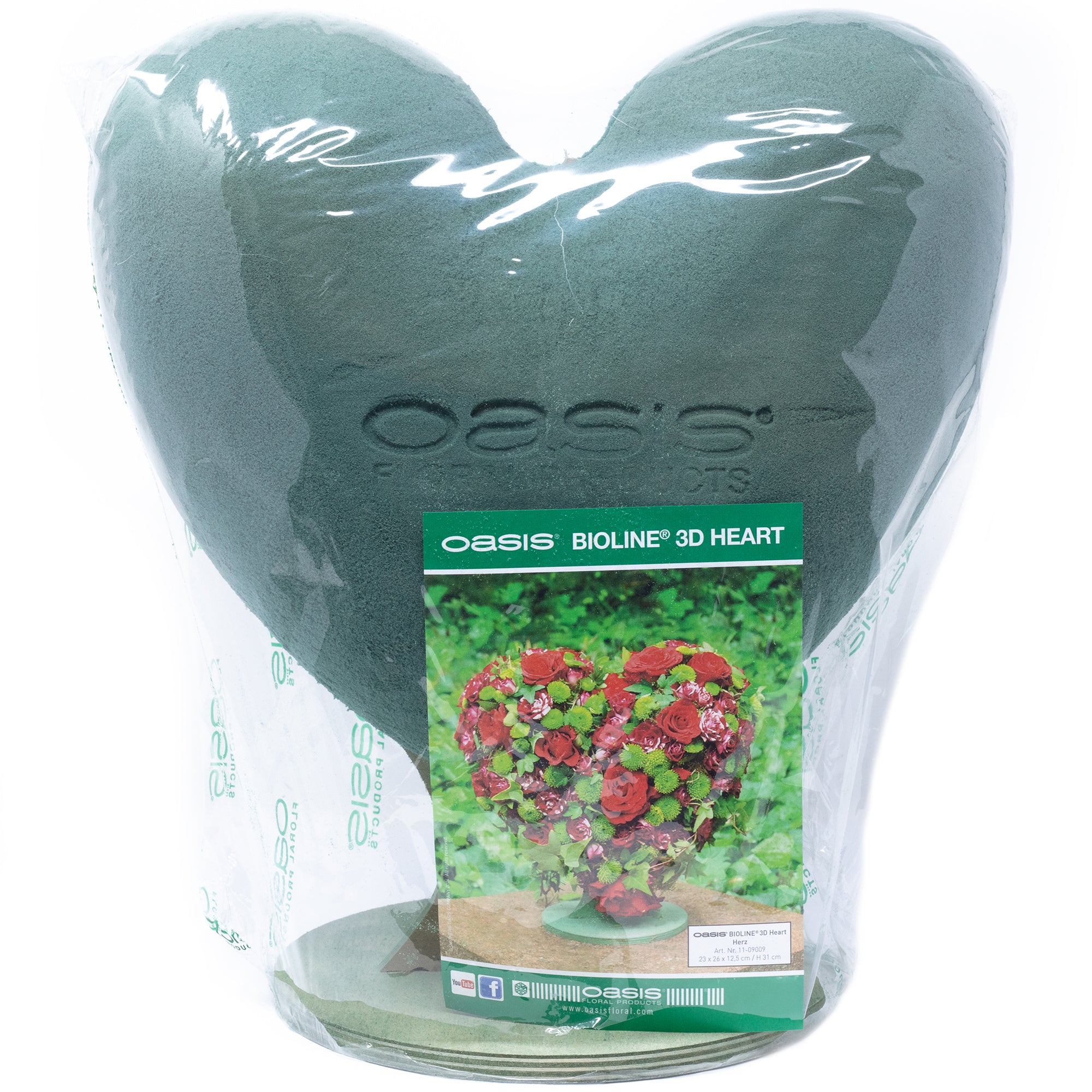 OASIS® BIOLINE® 3D Herz - 30 x 28 x 17 cm - Höhe 31 cm
